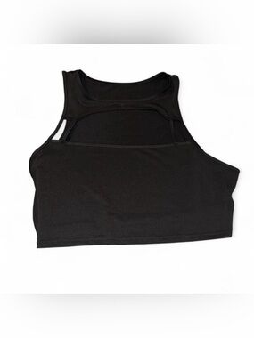 Black High-Neck Crop top